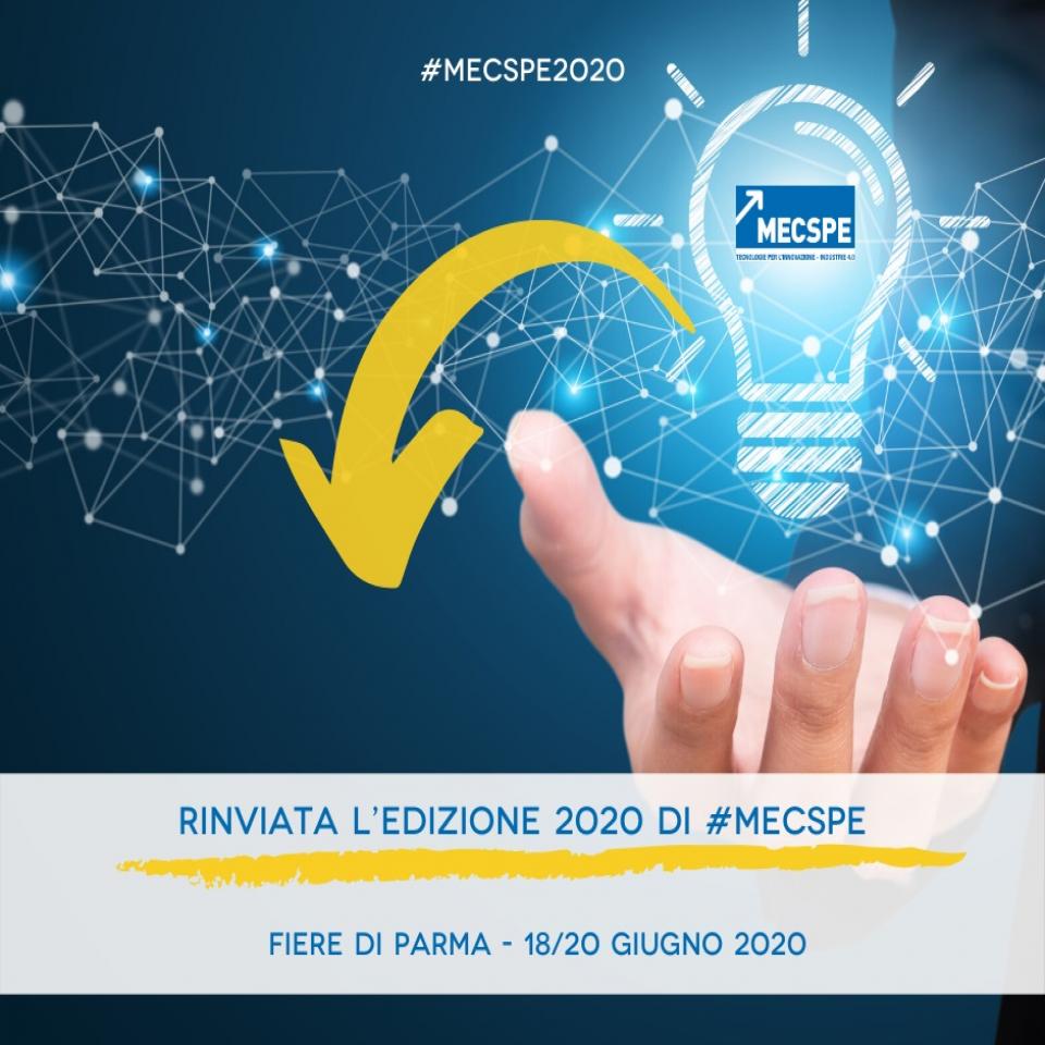 MECSPE 2020 RINVIATO A GIUGNO